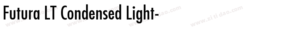 Futura LT Condensed Light字体转换